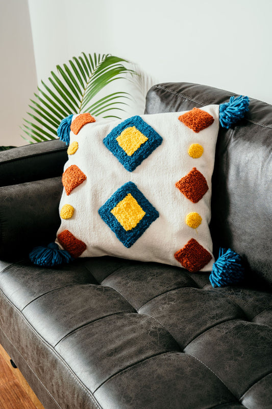 Bright Geometric Designs Pillow (2 Design Options)