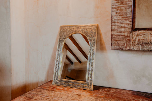 mirror, Height of 37cm and Width of 24cm, Handmade in Morocco, ELSINIYA